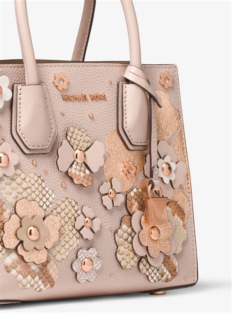 michael kors mercer floral embellished leather crossbody|Mercer Floral Embellished Leather Crossbody Bag .